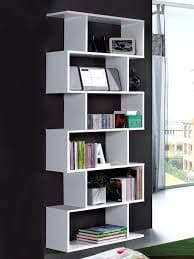 Loreth White Gloss Bookcase - Modern