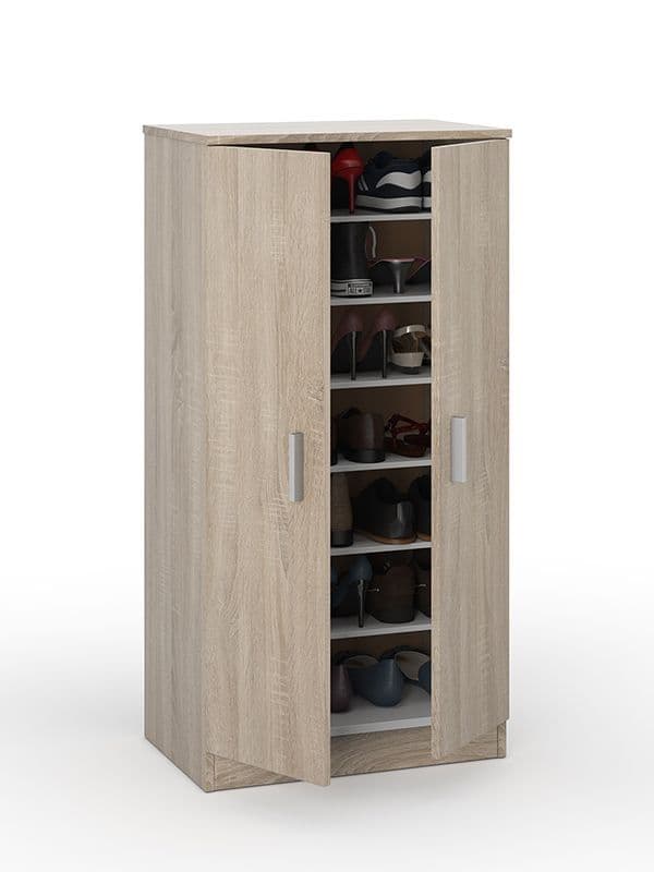 Marel Oak Shoe Cabinet - Modern Design